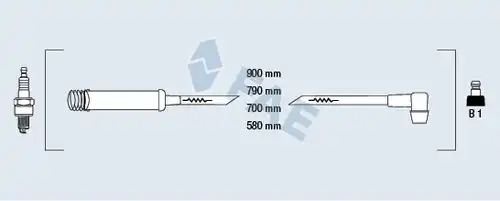 комплект запалителеи кабели FAE 85960