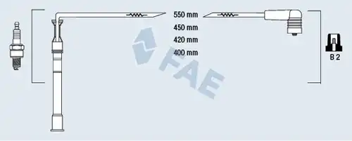 комплект запалителеи кабели FAE 85991
