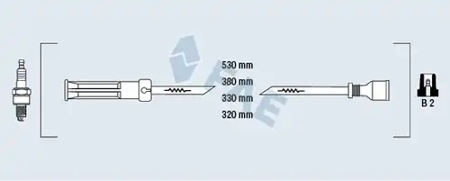 комплект запалителеи кабели FAE 85996