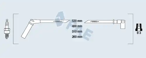 комплект запалителеи кабели FAE 85998