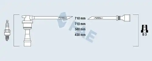 комплект запалителеи кабели FAE 85999