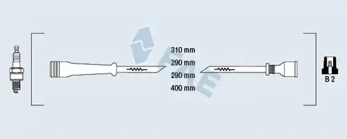 комплект запалителеи кабели FAE 86000