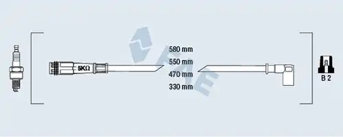 комплект запалителеи кабели FAE 86040