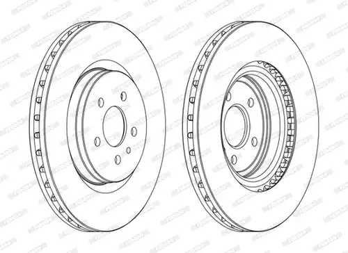 спирачен диск FERODO DDF1001C