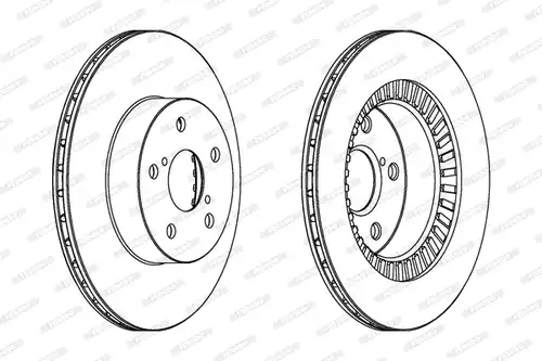 спирачен диск FERODO DDF1009C