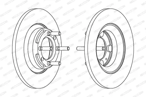 спирачен диск FERODO DDF101
