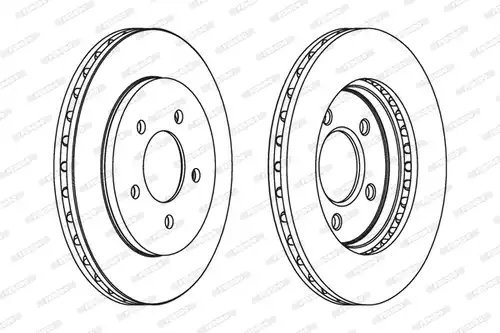 спирачен диск FERODO DDF1058C