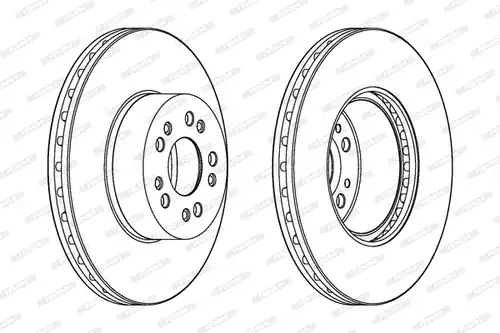 спирачен диск FERODO DDF1061
