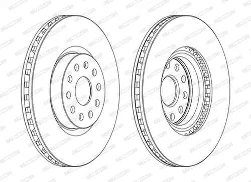спирачен диск FERODO DDF1062C