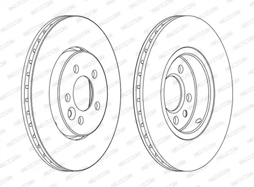 спирачен диск FERODO DDF1080C