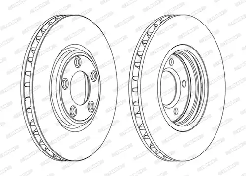 спирачен диск FERODO DDF1107C
