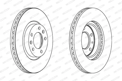 спирачен диск FERODO DDF1132C