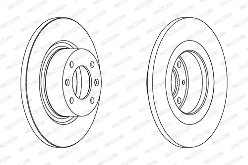спирачен диск FERODO DDF1157C