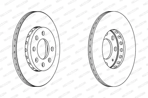 спирачен диск FERODO DDF1161C