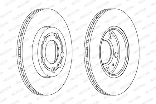 спирачен диск FERODO DDF1164C