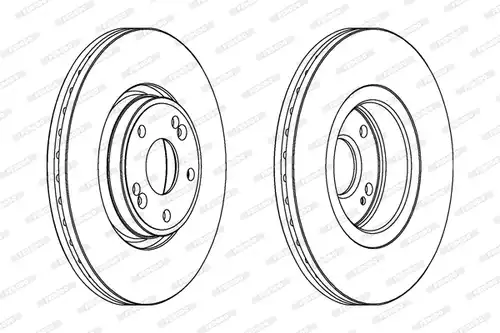спирачен диск FERODO DDF1205C