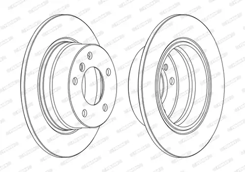 спирачен диск FERODO DDF1284C