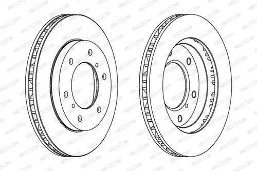 спирачен диск FERODO DDF1384C