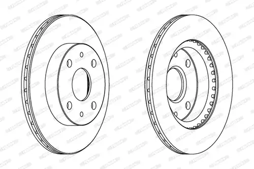 спирачен диск FERODO DDF1394C