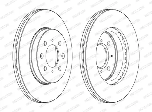 спирачен диск FERODO DDF1510C