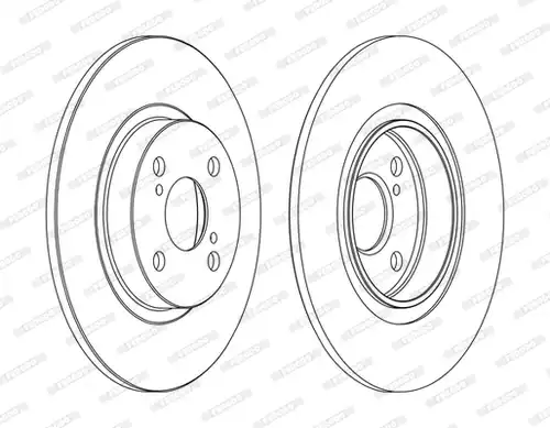 спирачен диск FERODO DDF1576C