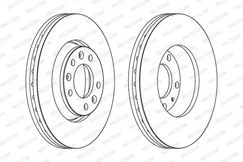 спирачен диск FERODO DDF1601C