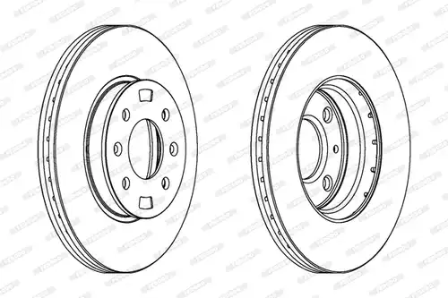спирачен диск FERODO DDF1603C