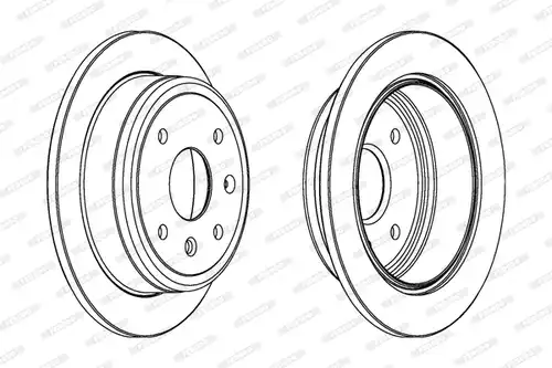 спирачен диск FERODO DDF1606C