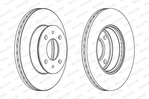 спирачен диск FERODO DDF1632C