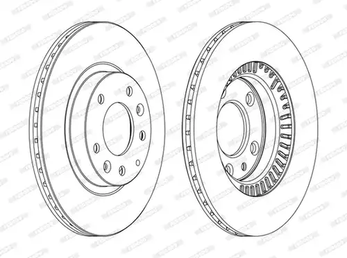 спирачен диск FERODO DDF1657C