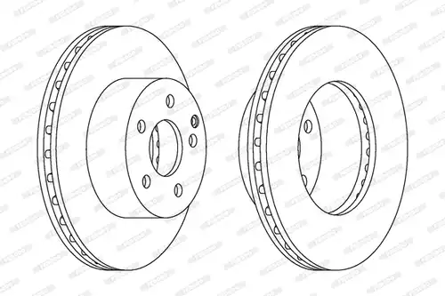 спирачен диск FERODO DDF1668C