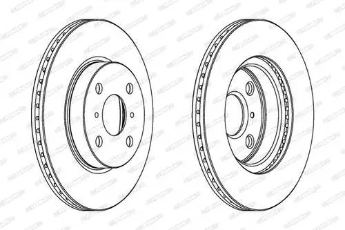 спирачен диск FERODO DDF1710C