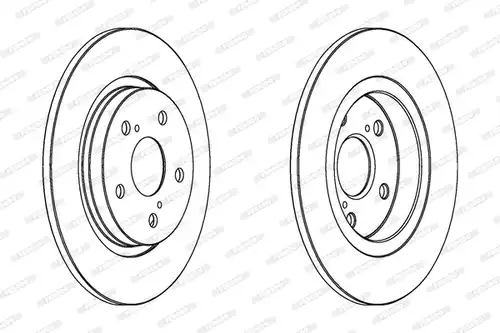 спирачен диск FERODO DDF1755C