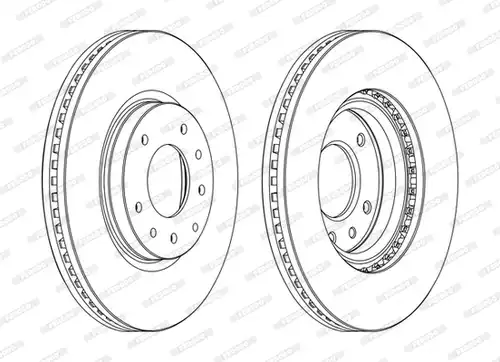 спирачен диск FERODO DDF1768C