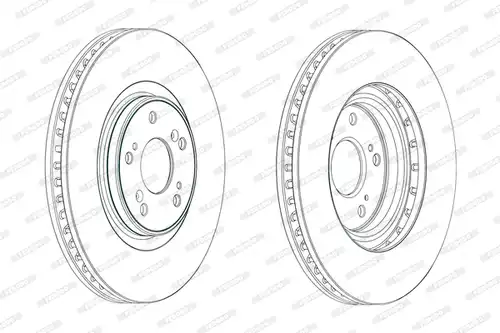 спирачен диск FERODO DDF1777C