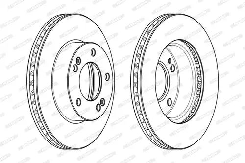 спирачен диск FERODO DDF1810C