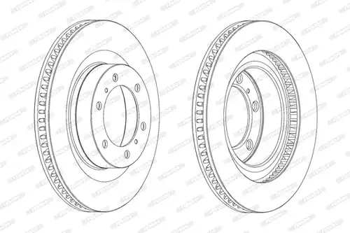 спирачен диск FERODO DDF2093C