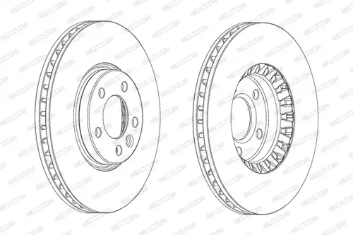 спирачен диск FERODO DDF2182C
