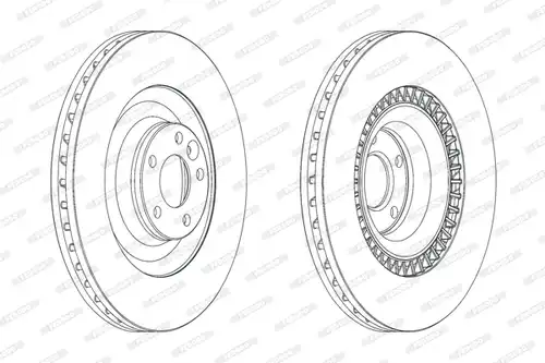 спирачен диск FERODO DDF2222C