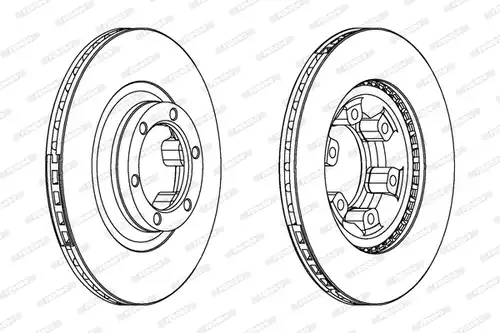спирачен диск FERODO DDF345
