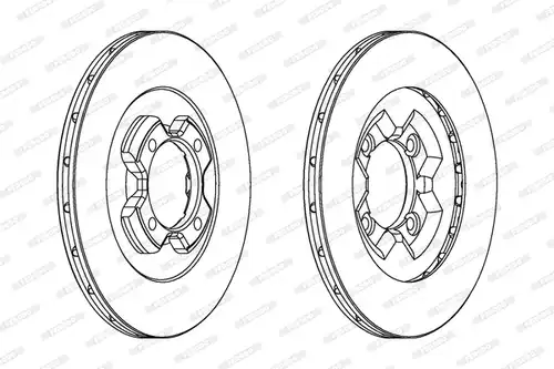 спирачен диск FERODO DDF430
