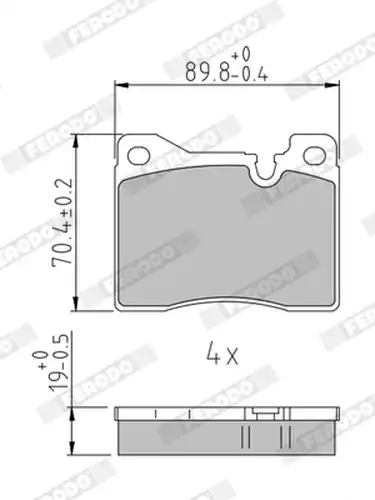 накладки FERODO FDB163