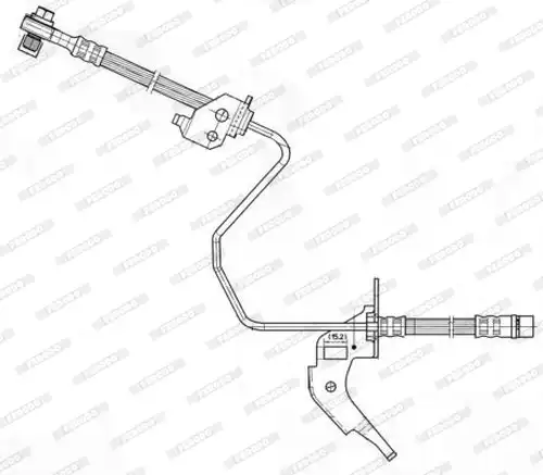 спирачен маркуч FERODO FHY2605