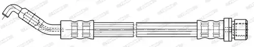 спирачен маркуч FERODO FHY3136