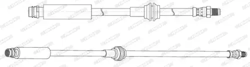 спирачен маркуч FERODO FHY3373