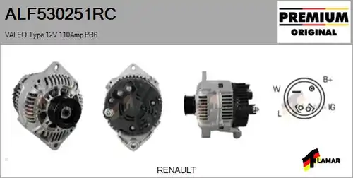 генератор FLAMAR ALF530251RC