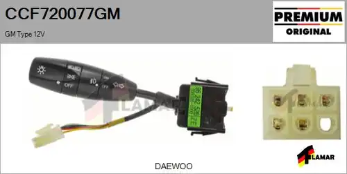 превключвател на кормилната колона FLAMAR CCF720077GM