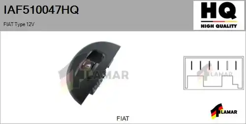 ключ(бутон), стъклоповдигане FLAMAR IAF510047HQ