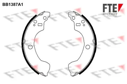 комплект спирачна челюст FTE BB1387A1