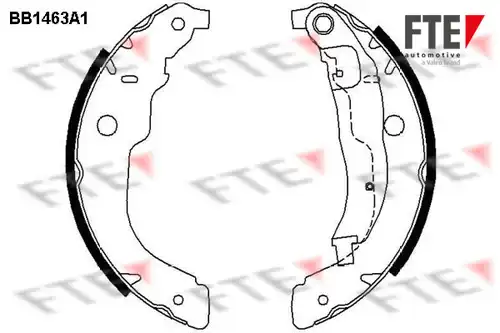 комплект спирачна челюст FTE BB1463A1